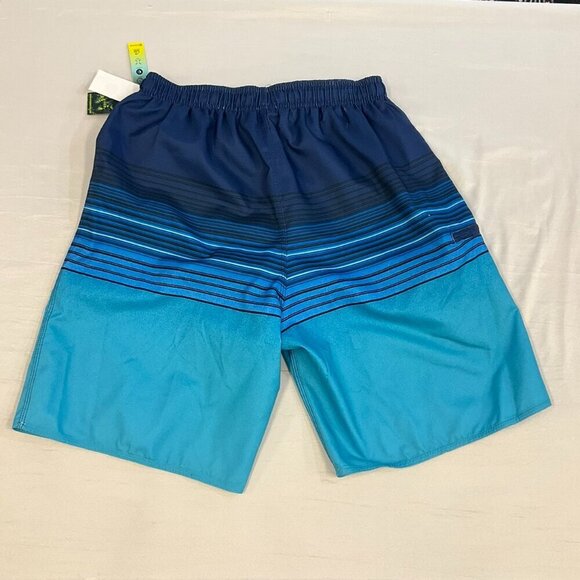 BURNSIDE Men's mult-blue color Board Shorts Bathing Suit Size M. NWT - Picture 2 of 10